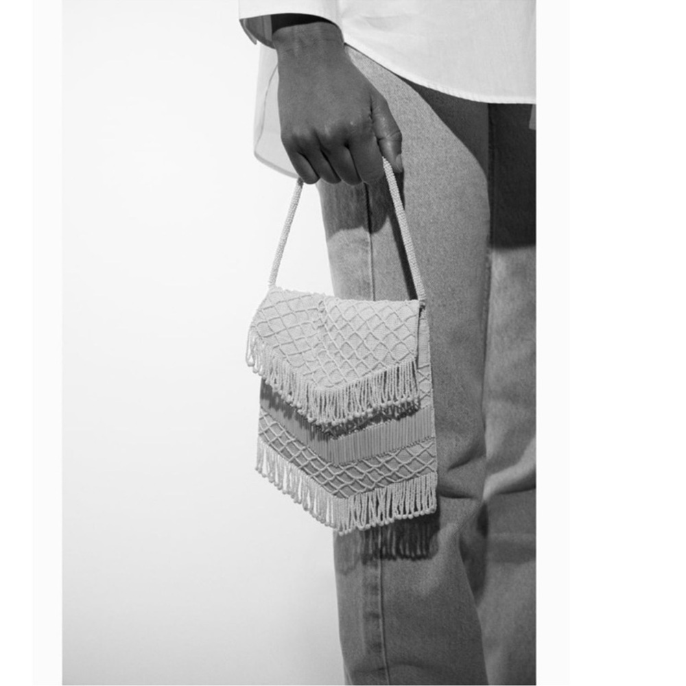 ZARA FRINGED CROSSBODY BAG